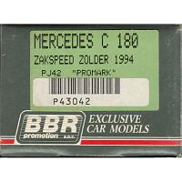 1/43 Mercedes C 180 Zakspeed Zolder 1994 "Promark" (PJ42)