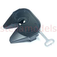 Fifth wheel coupler (1-axis) with semi-auto release handle (M-7701) [LESU]