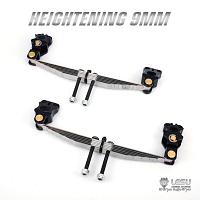Raised 9mm front leaf suspension for driven axle 1/14 R/C Tractor Trucks (X-8016) [LESU]