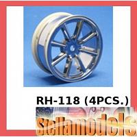 RH-118 8 Spoke Nylon Wheel (Blue, 24mm) [RIDE]