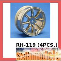 RH-119 8 Spoke Nylon Wheel (Gold, 24mm) [RIDE]