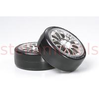 Metal Plated Mesh Wheel w/Super Driftech Tire 24mm/Offset+2 [TAMIYA 54021]