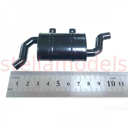 Exhaust silencer with muffler tips (97400043) 2