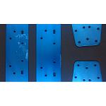 49166 Juggernaut 2 Anodized Aluminum Chassis Frame (Blue) [SURFACE DEFECTS] 2