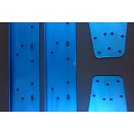 49166 Juggernaut 2 Anodized Aluminum Chassis Frame (Blue) [SURFACE DEFECTS] 3