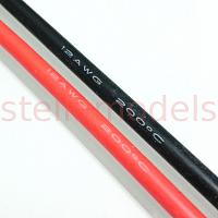 12AWG flexible silicone wire (Red & Black, 1m each)