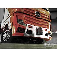 Front Bumper Mount with Hitch for TAMIYA M-Benz Actros 1851/3363 (G-6131-A, Smooth) [LESU]