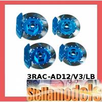3RAC-AD12/V3/LB Realistic Brake Disk Set - Ver.3 Light Blue