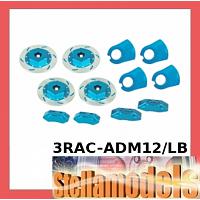 3RAC-ADM12/LB Realistic Brake Disk Set - L Blue for M Chassis