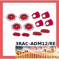 3RAC-ADM12/RE Realistic Brake Disk Set - Red for M Chassis