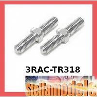 3RAC-TR318 64 Titanium 3mm Turnbuckle - 18mm (2 Pcs)