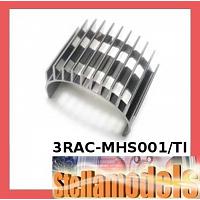 3RAC-MHS001/TI Aluminum Motor Heatsink for 540-Type Motors (High Finger) - Titanium Color