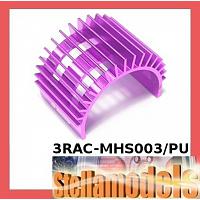 3RAC-MHS003/PU Aluminum Motor Heatsink for 540 Motor (Fan-Shaped) - Purple