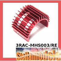 3RAC-MHS003/RE Aluminum Motor Heatsink for 540 Motor (Fan-Shaped) - Red