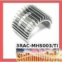 3RAC-MHS003/TI Aluminum Motor Heatsink for 540 Motor (Fan-Shaped) - TItanium Colour