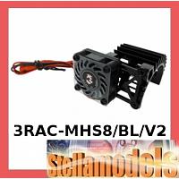 3RAC-MHS8/BL/V2 Ext Motor Heat Sink w/Fan V2 for 540 Motor (Black)