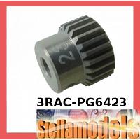 3RAC-PG6423 64 Pitch Pinion Gear 23T (7075 w/ Hard Coating)