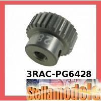 3RAC-PG6428 64 Pitch Pinion Gear 28T (7075 w/ Hard Coating)