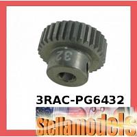 3RAC-PG6432 64 Pitch Pinion Gear 32T (7075 w/ Hard Coating)