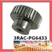 3RAC-PG6433 64 Pitch Pinion Gear 33T (7075 w/ Hard Coating)
