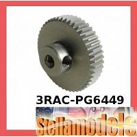 3RAC-PG6449 64 Pitch Pinion Gear 49T (7075 w/ Hard Coating)