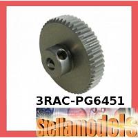 3RAC-PG6451 64 Pitch Pinion Gear 51T (7075 w/ Hard Coating)