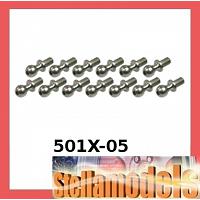 501X-05 4.75mm Titanium Ball Stud Set for TRF501X