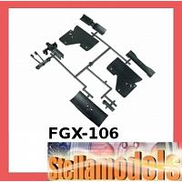 FGX-106 Plastic Parts Part F For 3racing Sakura FGX