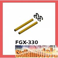 FGX-330 Titanium Coated King Pin M3 x 32mm For 3racing Sakura FGX
