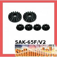 SAK-65F/V2 Gear Differential Gear Set Ver.2 For #SAK-65