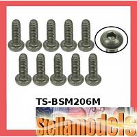 TS-BSM206M M2 x 6 Titanium Button Head Hex Socket - Machine (10 Pcs)