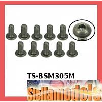 TS-BSM305M M3 X 5 Titanium Button Head Hex Socket - Machine ( 10 Pcs )