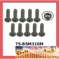 TS-BSM310M M3 x 10 Titanium Button Head Hex Socket - Machine (10 Pcs)