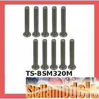 TS-BSM320M M3 x 20 Titanium Button Head Hex Socket - Machine (10 Pcs)