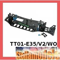 TT01-E35/V2/WO Graphite Chassis Kit For TT-01 & Type-E