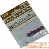 84085 4mm Aluminum Flange Nut (Purple/5pcs)