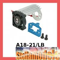 A18-21/LB Aluminum Cooling Fan Motor Heatsink Mount For RC18