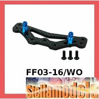 FF03-16/WO Graphite Rear Shock Tower For FF-03 [OLD STOCK]