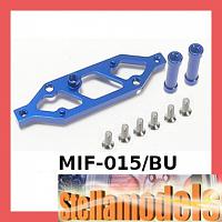 MIF-015/BU Alum Rear Chassis Brace Stiffener For MINI INFERNO -