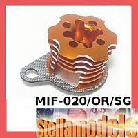 MIF-020/OR/SG Alum ESC Engine Heatsink For MINI INFERNO Orange/SSG