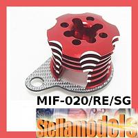 MIF-020/RE/SG Alum ESC Engine Heatsink For MINI INFERNO Red/SSG