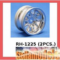 RH-1225 Mini 10 Spoke Wheel (Wide Offset, Silver) (2PCS.)