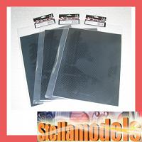 3RAD-SK04 3RACING Graphite Pattern Sticker 1/10 TAMIYA - 3 packs