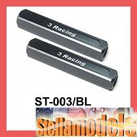 ST-003/BL 13mm Chassis Droop Gauge Blocks (2Pcs.) - Black