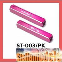 ST-003/PK 13mm Chassis Droop Gauge Blocks (2Pcs.) - Pink
