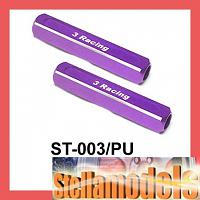 ST-003/PU 13mm Chassis Droop Gauge Blocks (2Pcs.) - Purple