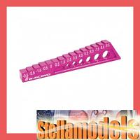 ST-004/5/PK Chassis Droop Gauge -3.5 to 9.5mm Pink