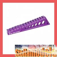 ST-004/5/PU Chassis Droop Gauge -3.5 to 9.5mm Purple