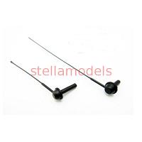 Antenna for TAMIYA 1/14 56335 Mercedes-Benz Actros Tractor Truck (2Pcs.) (T-4001) [CChand]