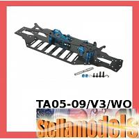 TA05-09/V3/WO Graphite Chassis Conversion Kit Ver. 3.0 For TA-05